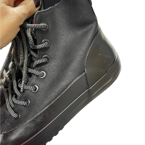 Hunter for Target Adult Unisex Lace Up Ankle Rain Boots Mens 7.5 Women 9.5 BLK - Picture 9 of 16